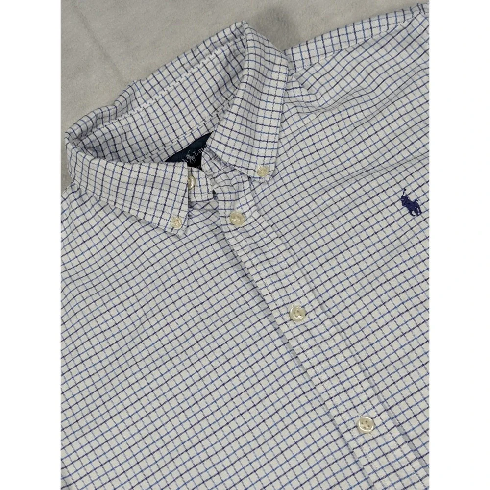 Polo Ralph Lauren Boys Checkered Long‎ Sleeve Button-down Shirt Size XL (20)